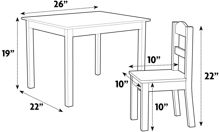 Kids Writing Table: Kids Play / Activity Table and Chair Set