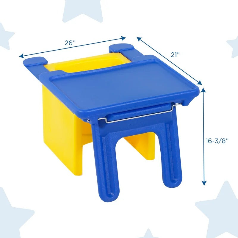 Kids Writing Table: Kids Rectangular Arts And Crafts Table