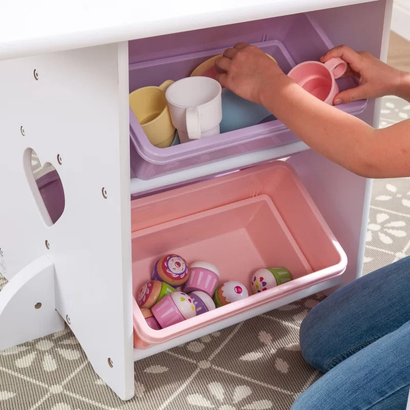 Kids Writing Table: Kids Rectangular Play / Activity Table and Chair Set