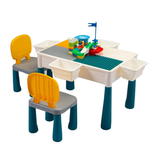 Kids Writing Table: Kids Rectangular Play / Activity Table and Chair Set