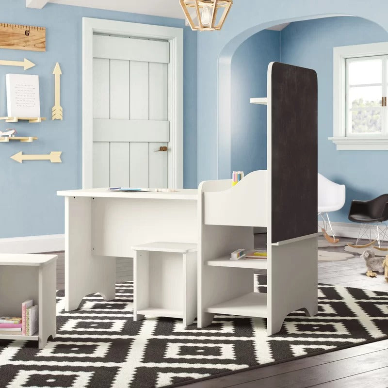Kids Writing Table: Kids Rectangular and Chair Set