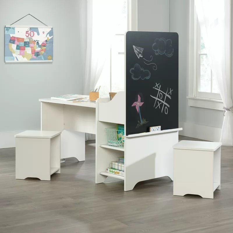 Kids Writing Table: Kids Rectangular and Chair Set