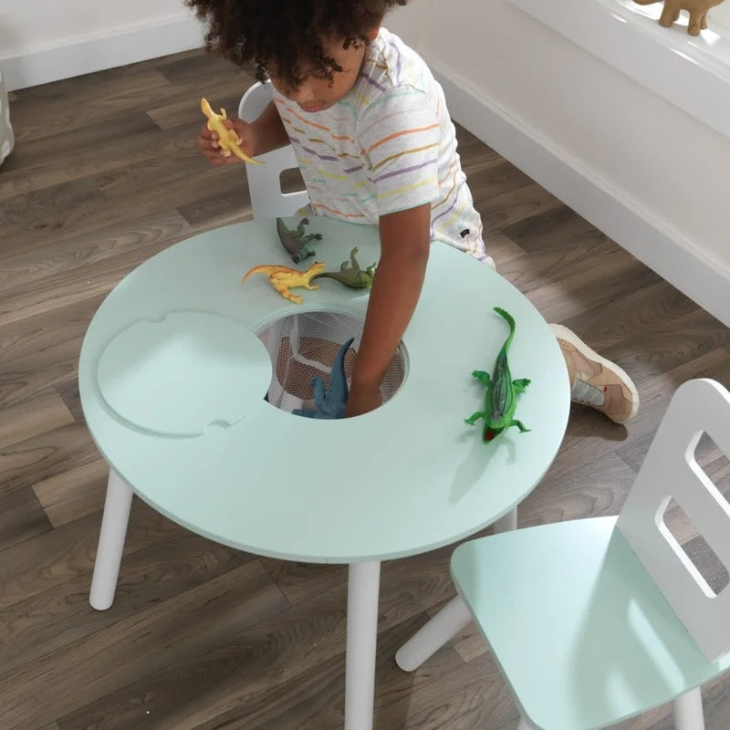 Kids Writing Table: Kids Round Play / Activity Table and Chair Set
