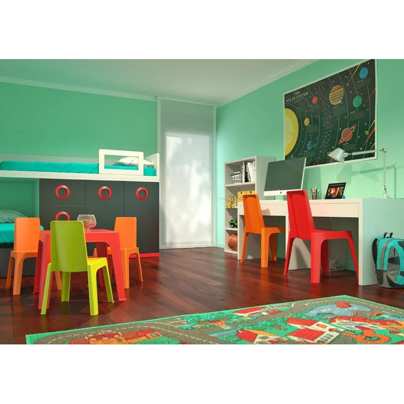 Kids Writing Table: Kids Square Play / Activity Table and Chair Set