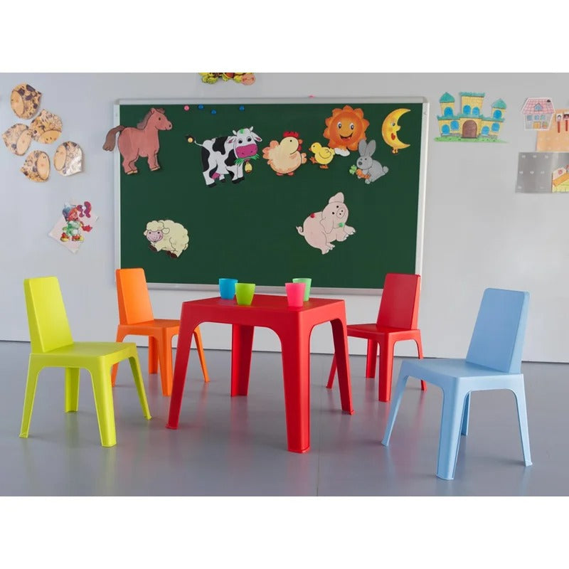 Kids Writing Table: Kids Square Play / Activity Table and Chair Set