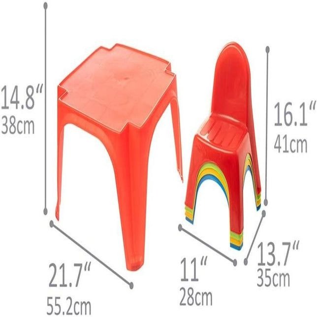 Kids Writing Table Kids Square Play Activity Table and Chair Set