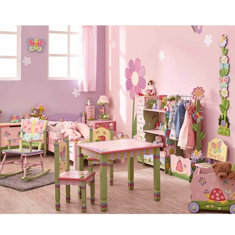 Kids Writing Table: Magic Garden Kids Rectangular Play / Activity Table