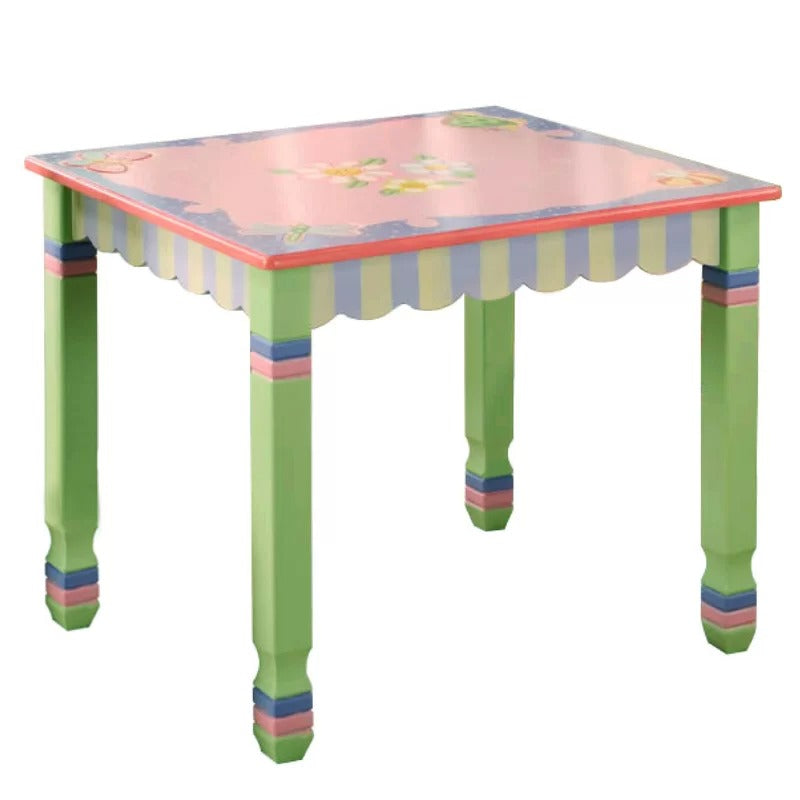 Kids Writing Table: Magic Garden Kids Rectangular Play / Activity Table