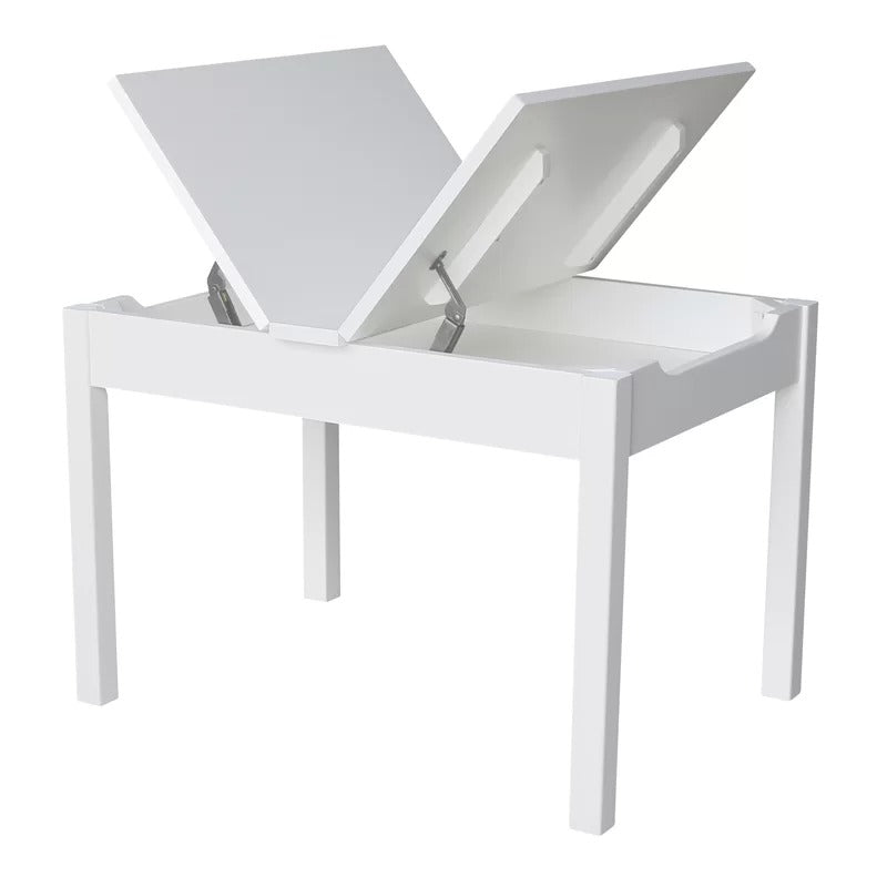 Kids Writing Table: Solid Wood Rectangular Play / Activity Table