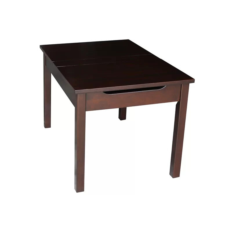 Kids Writing Table: Solid Wood Rectangular Play / Activity Table
