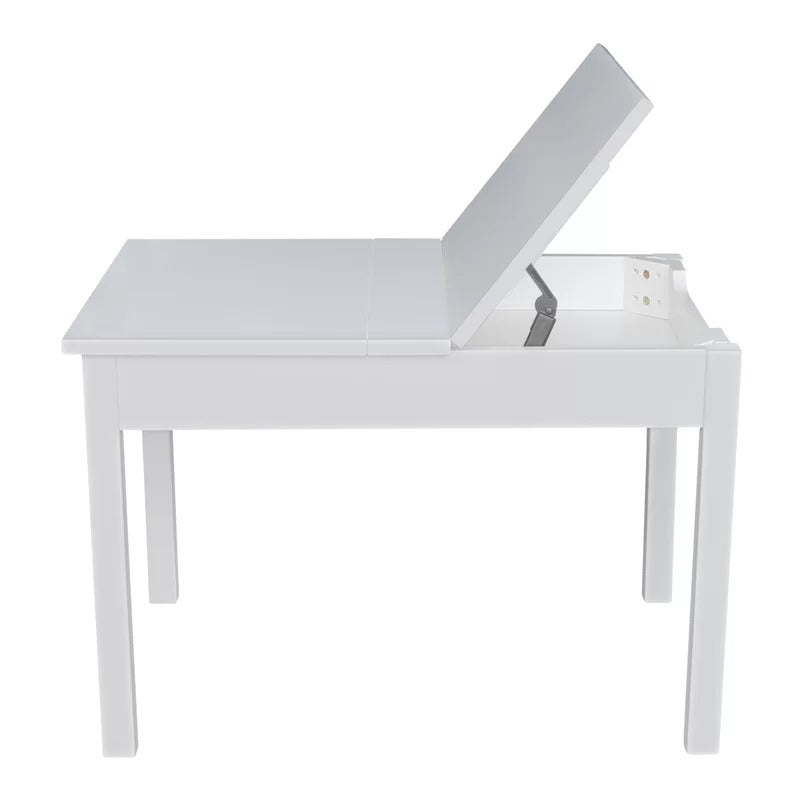 Kids Writing Table: Solid Wood Rectangular Play / Activity Table