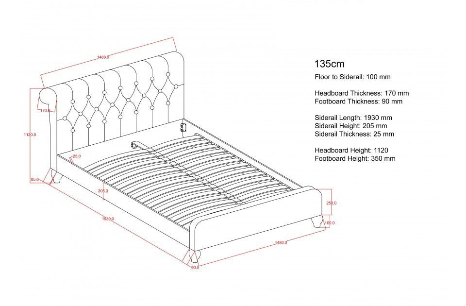 King Size Bed Midnight Blue Velvet King Size Bed