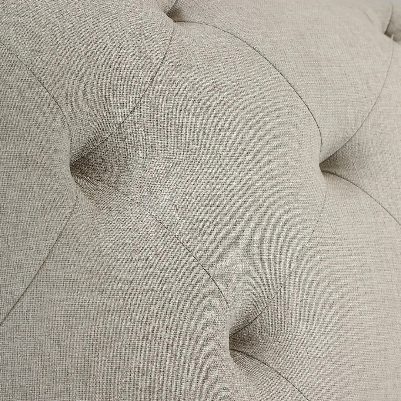 King Size Bed: Grey Fabric King Size Double Bed