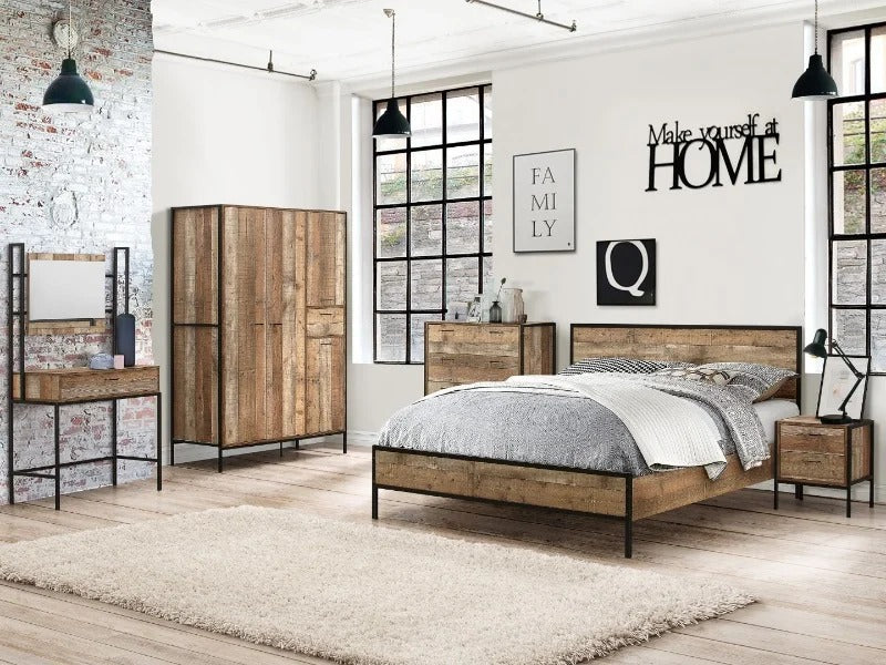 King Size Bed Rustic King Size Wooden Bed