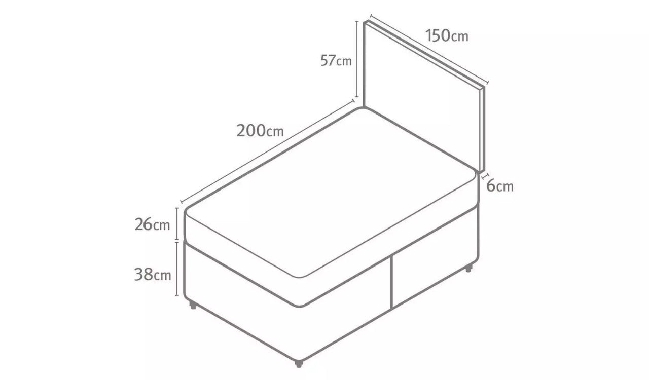 King Size: Light Grey King Size Bed