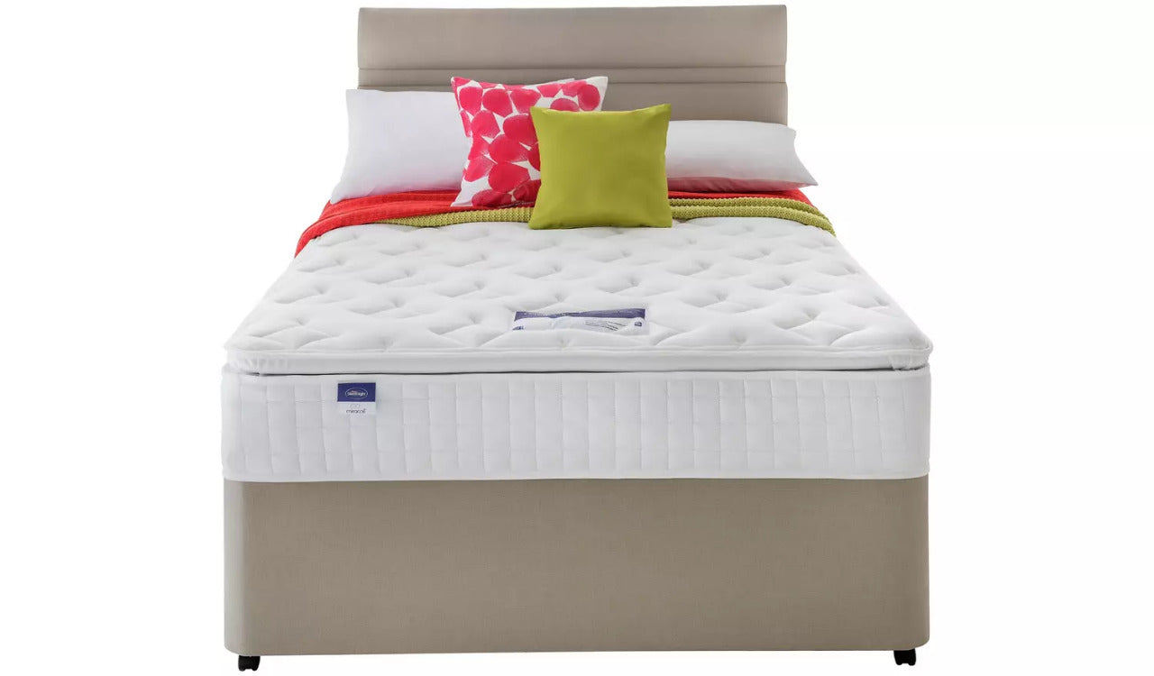 King Size: Sandstone 2 Drawer King Size Divan Bed