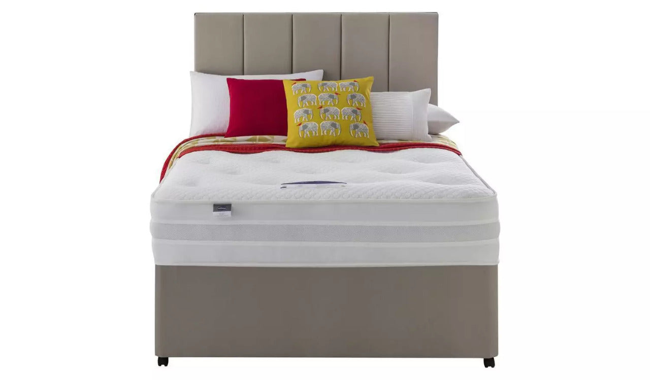 King Size: Sandstone 4 Drawer King Size Divan Bed
