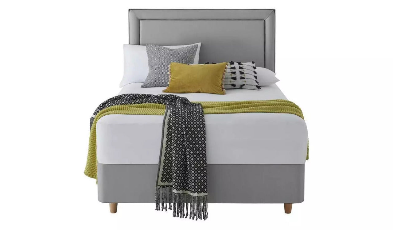 King Size: Slate Grey 2 Drawer King Size Bed