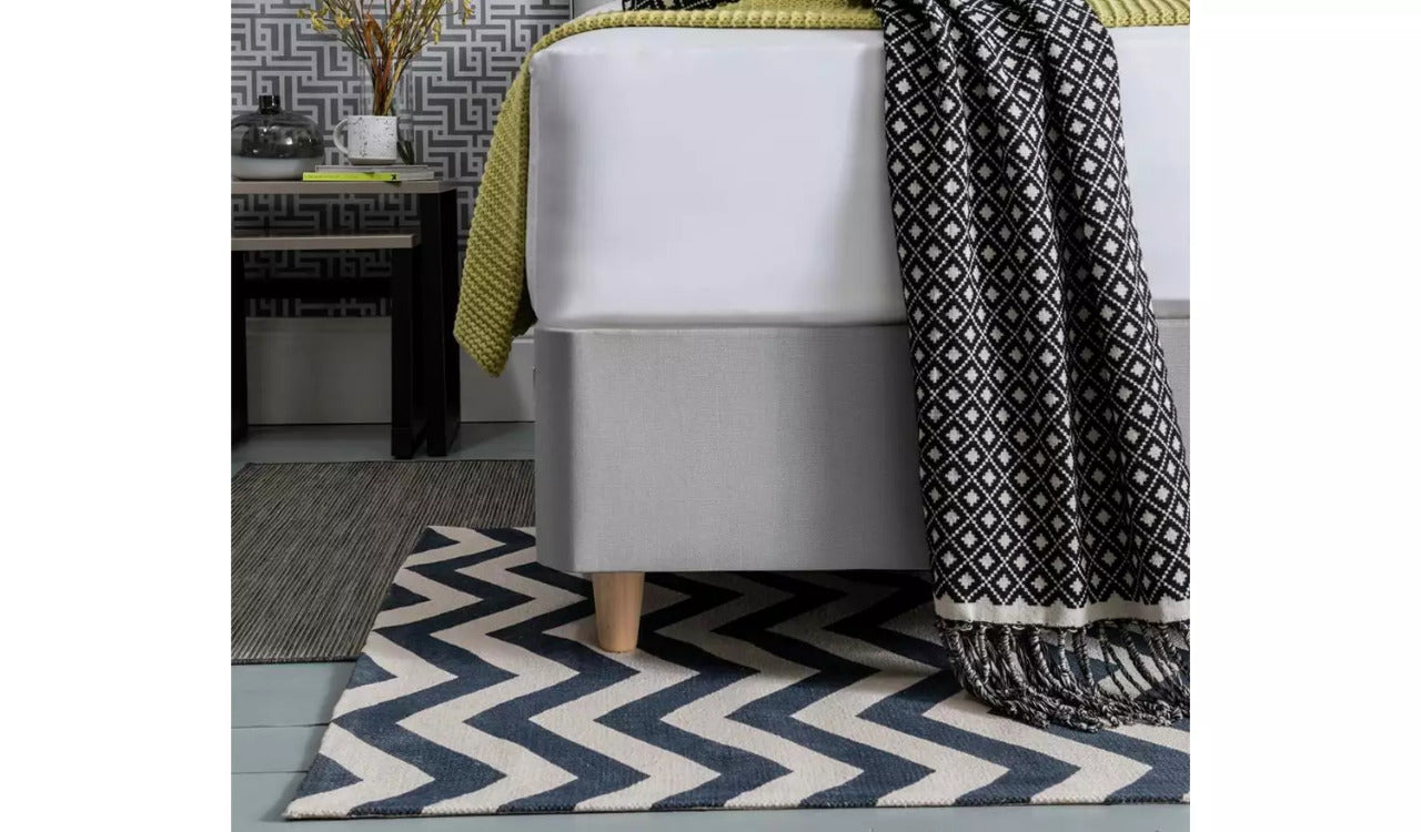 King Size: Slate Grey 2 Drawer King Size Bed