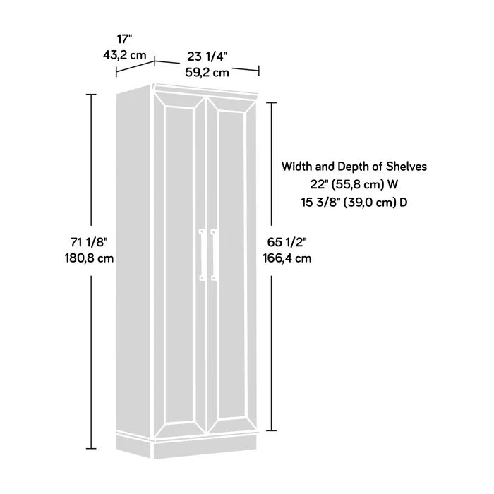 Kitchen Almirah: 23.25'' Wide 4 - Shelf Storage Cabinet
