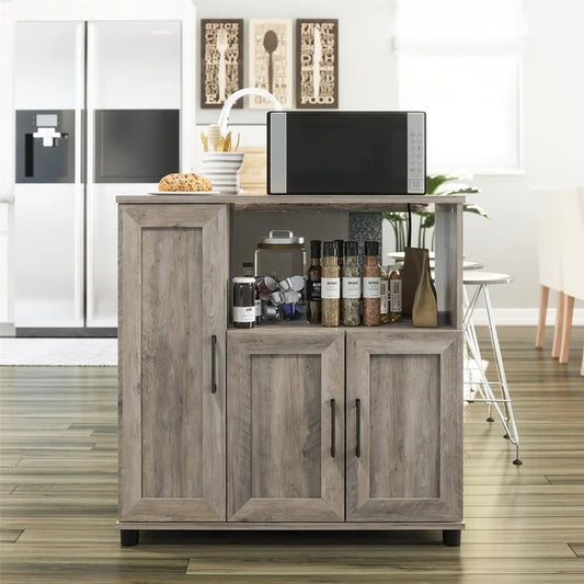 Kitchen Almirah: 36" Wooden Kitchen Pantry