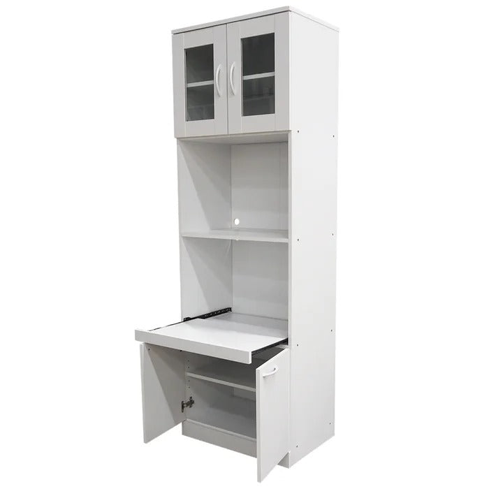 Kitchen Almirah: 5' 10" H x 1' 11" W x 1' 4" D Oak Kitchen Almirah