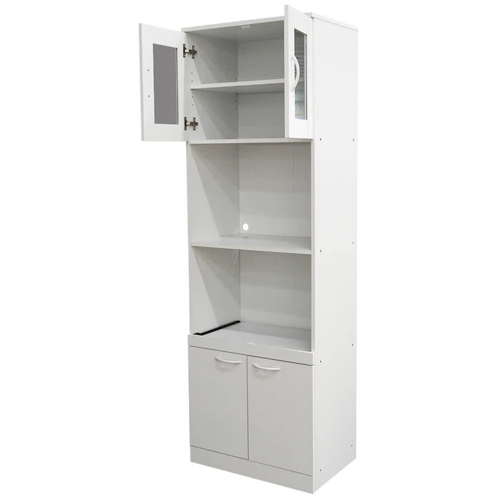 Kitchen Almirah: 5' 10" H x 1' 11" W x 1' 4" D Oak Kitchen Almirah