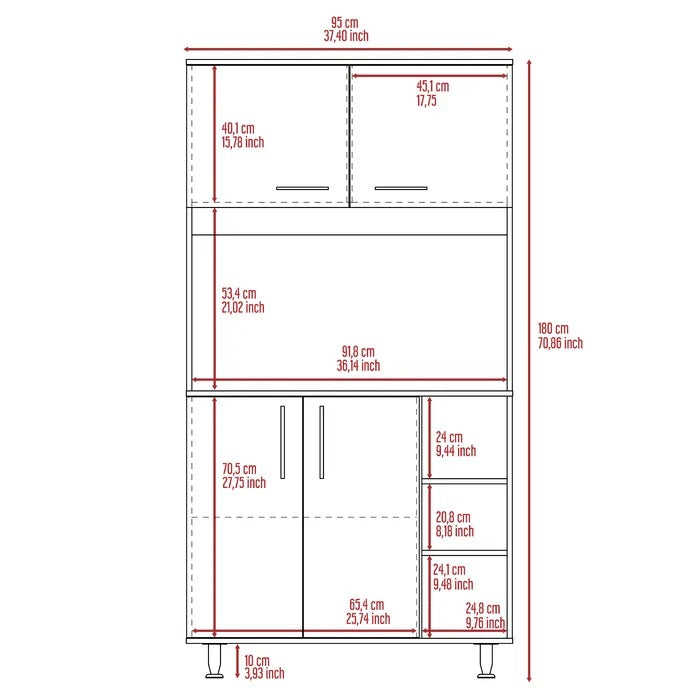 Kitchen Almirah: 71" Kitchen Pantry