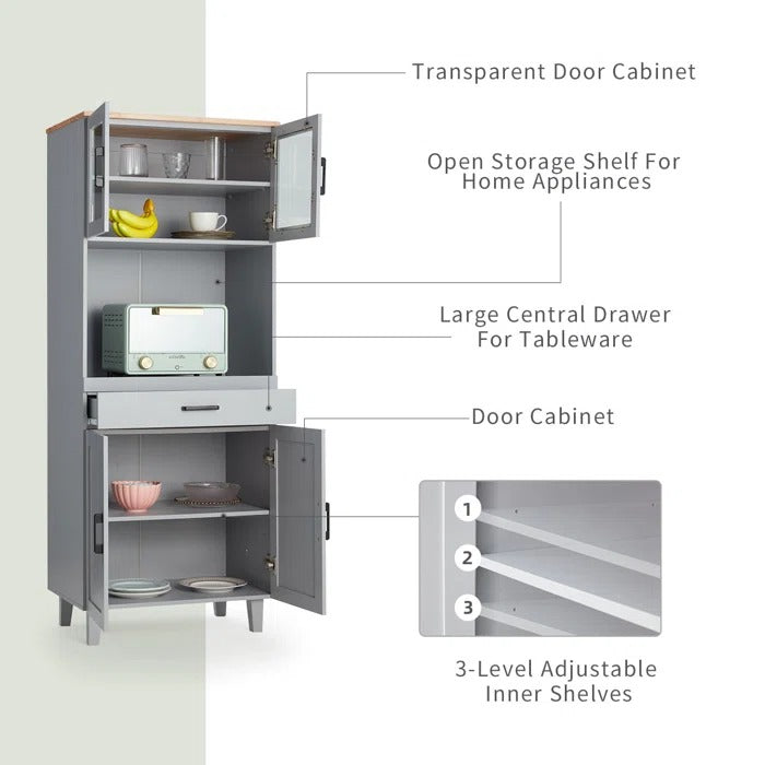 Kitchen Almirah: Kitchen Pantry With 2 Cabinets