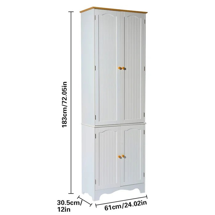 Kitchen Almirah: Manufactured Wood 72" Kitchen Pantry