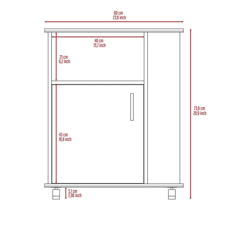 Kitchen Cabinet: 29" Kitchen Pantry With Wheels