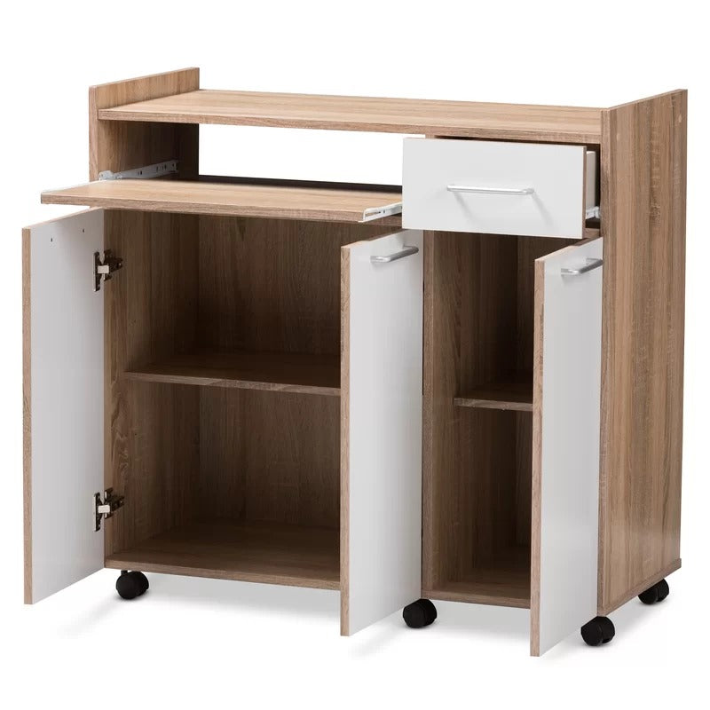 Kitchen Cabinet: 33" Kitchen Pantry And Microwave Stand