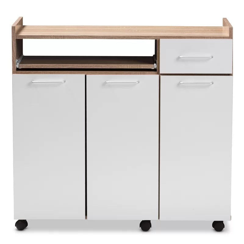 Kitchen Cabinet: 33" Kitchen Pantry And Microwave Stand