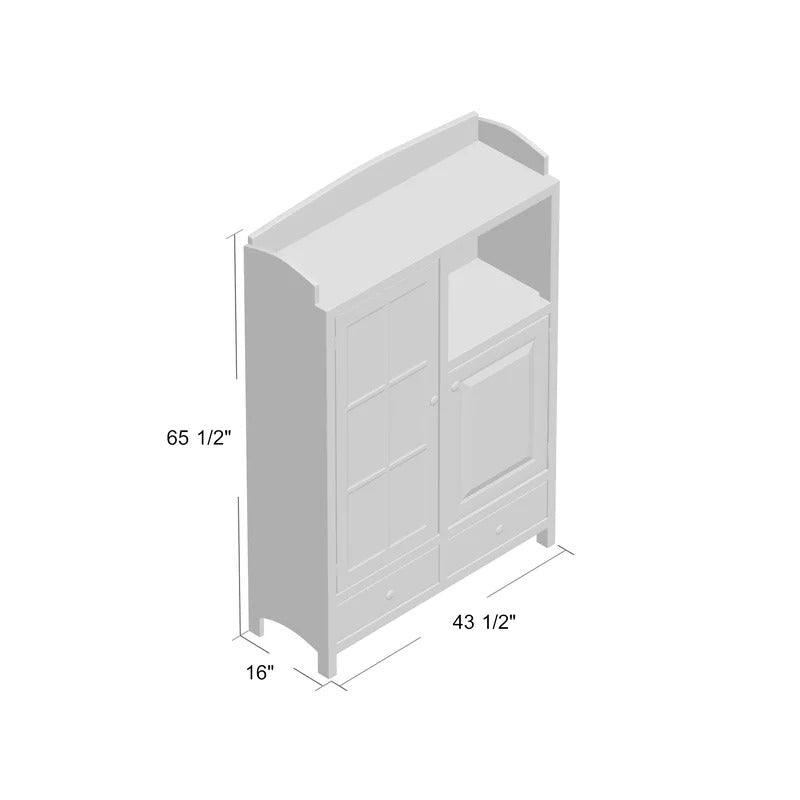 Kitchen Cabinet: 43.5" Wide Kitchen Pantry