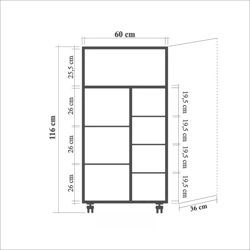 Kitchen Cabinet: Modern Design 46" Kitchen Pantry