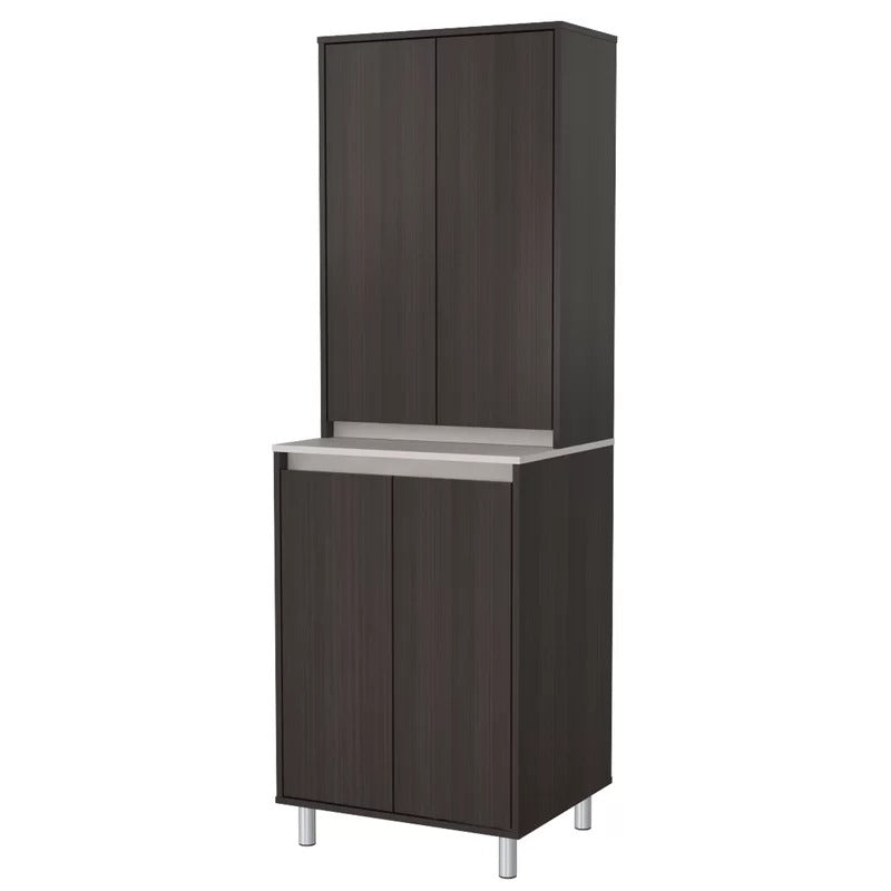 Kitchen Cupboard: 4-Door 71" Kitchen Pantry And Cabinet