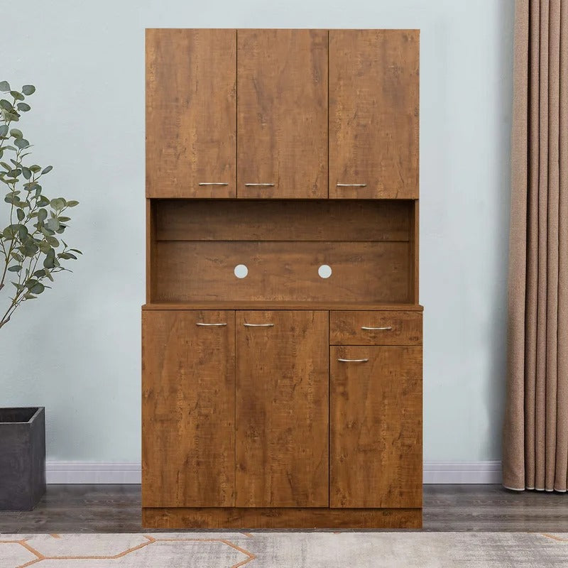 Kitchen Cupboard: Walnut 71" Kitchen Pantry
