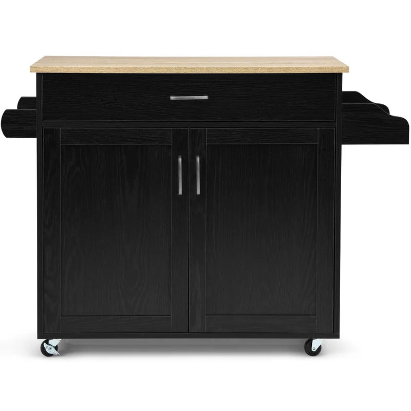 Kitchen Island: 45.5'' Kitchen Island with Locking Wheels