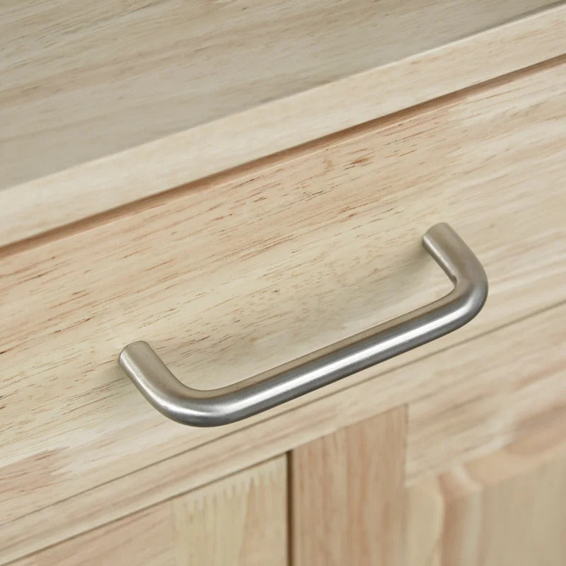 Kitchen Island: 50.75'' Kitchen Island with Locking Wheels
