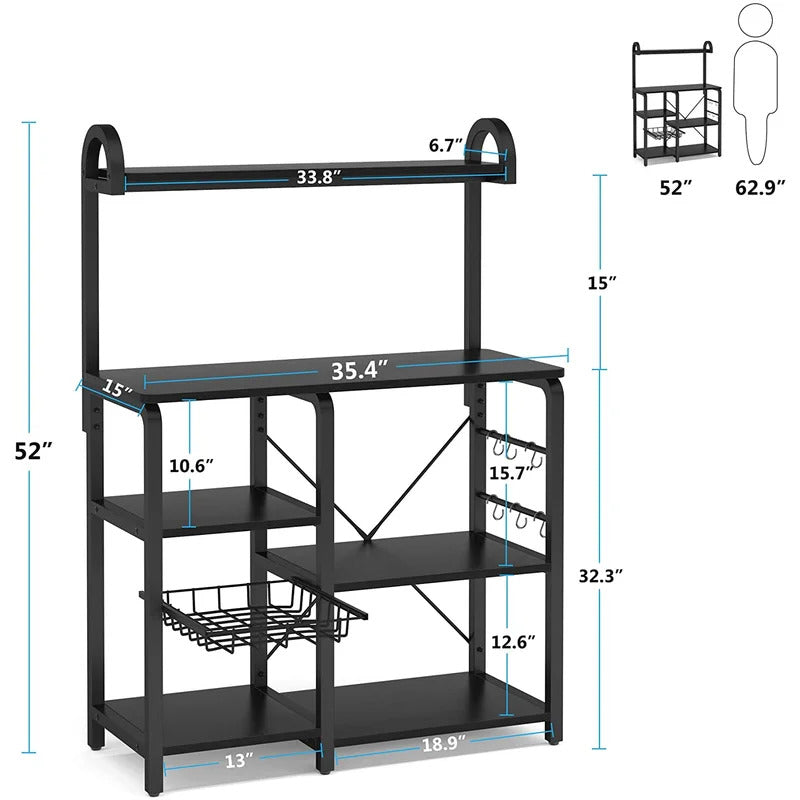 Kitchen Racks: 35.4'' Steel Standard Rack