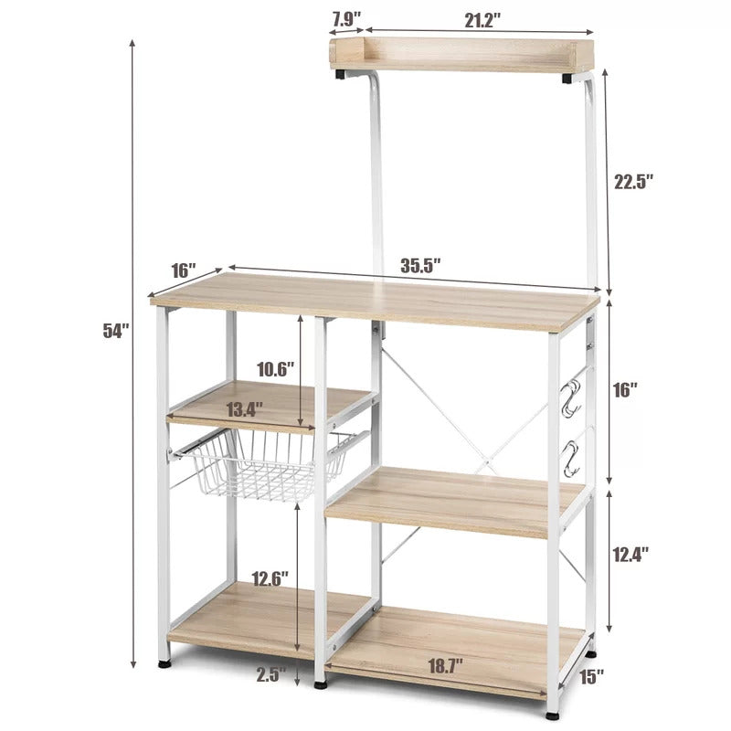 Kitchen Racks: 35.5'' MDF & Steel Tube Standard Rack