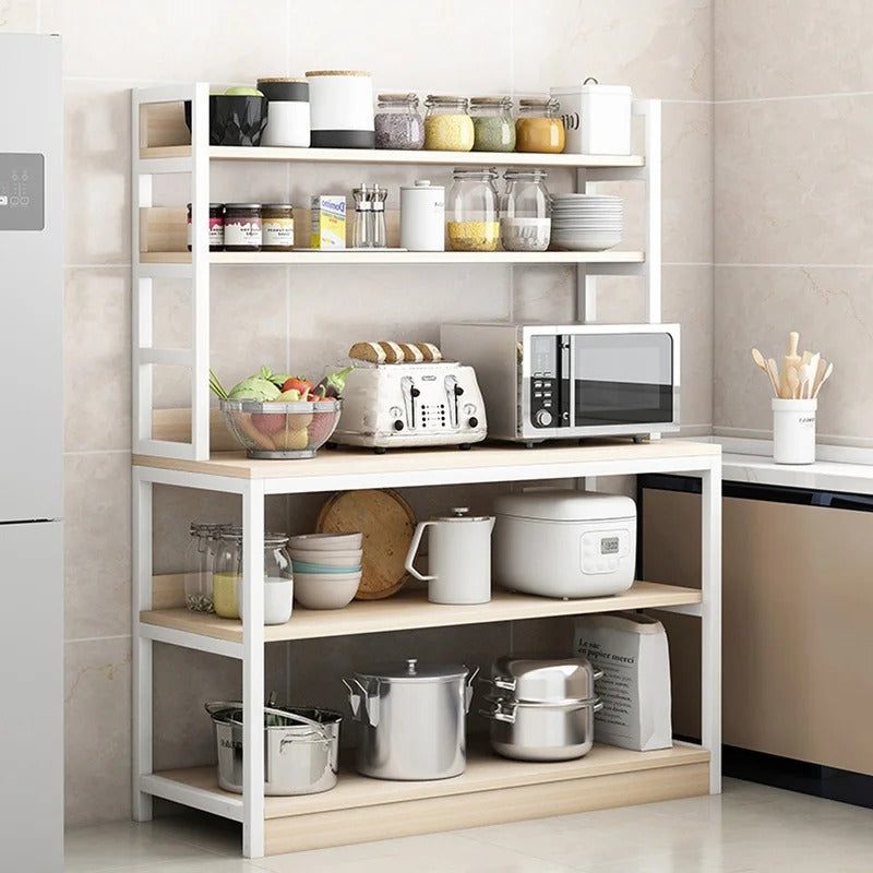 Kitchen Racks 39.4'' Wood Standard Kitchen Rack