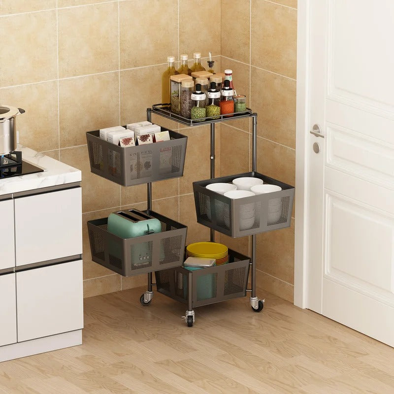 Kitchen Shelves: Ameniya 28.54" H x 11.88" W x 11.88" D Storage Rack