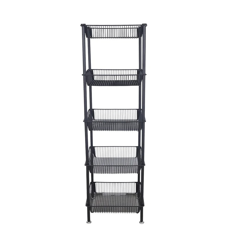 Kitchen Racks: Bomessi 5-Tier Multi-Functional Rolling Storage Shelves
