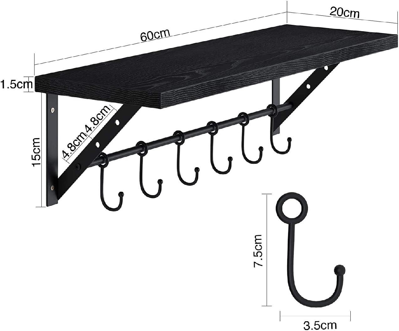 Kitchen Shelves : Floating Wall & Kitchen Shelves Mounted Multifunctional Storage Shelf