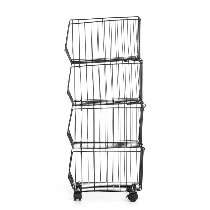Kitchen Racks: Florida 31.49" H x 10.62" W x 13.38" D Market Basket Kitchen Storage Rack