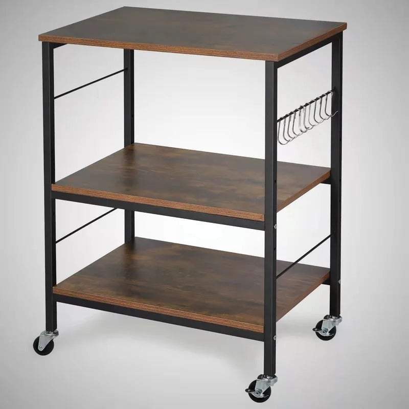 Kitchen Shelves: Foxon 28" H X 16" W X 23" D 3 Tiers Kitchen Cabinet Rack