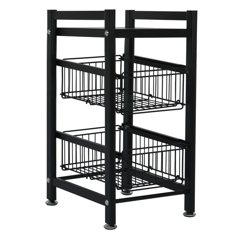 Kitchen Racks: Gellan 24" H x 15" W x 11.8" D Kitchen Storage Rack