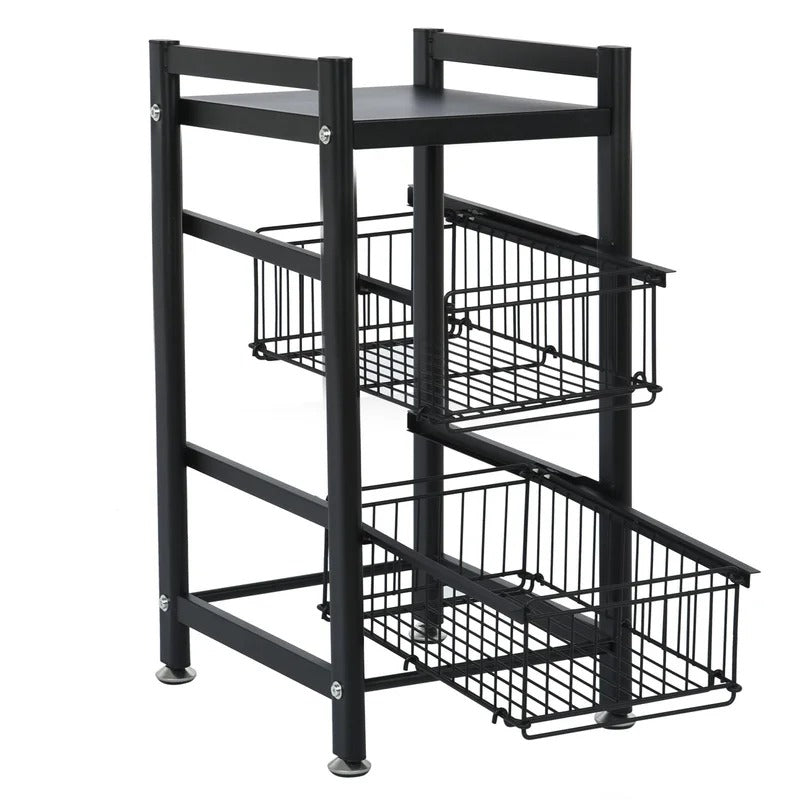 Kitchen Racks: Gellan 24" H x 15" W x 11.8" D Kitchen Storage Rack
