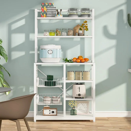 Kitchen Racks: Jeyufo 62.99" H x 31.5" W x 15.75" D Storage Rack